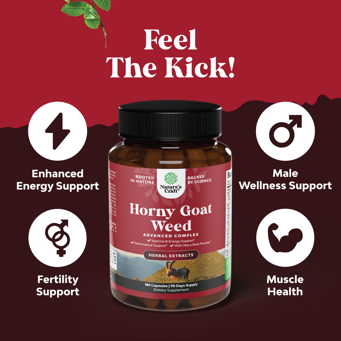 Horny Goat Weed - 180 Capsules