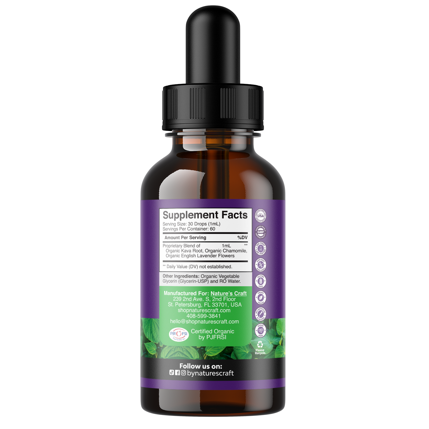 Kava Kava Complex - 100% Organic  1ml per serving