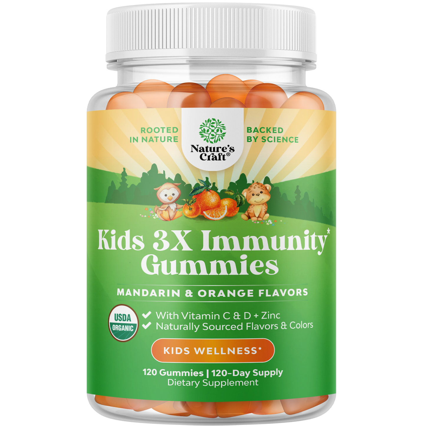 Kids 3X Immunity Gummies - 120 Gummies