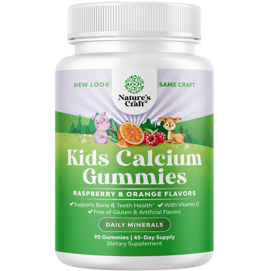 Calcium for Kids- 90 Gummies - Nature's Craft