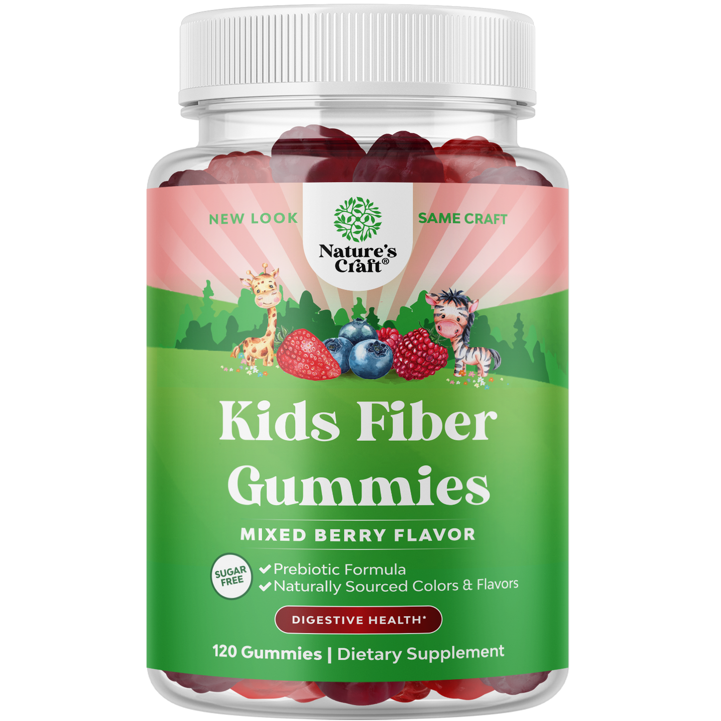 Fiber for Kids - 120 Gummies - Nature's Craft