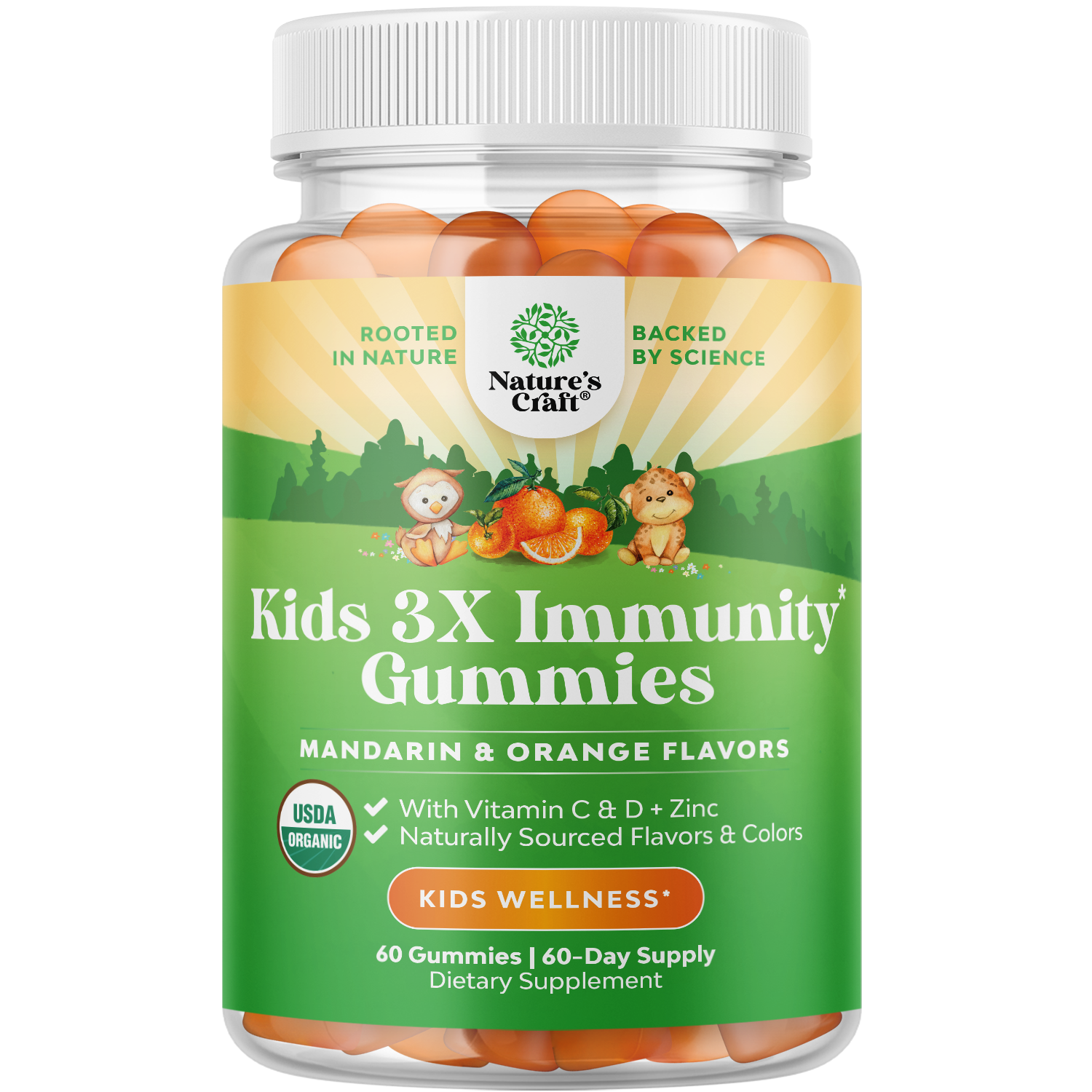 Kids 3X Immunity Gummies - 60 Gummies