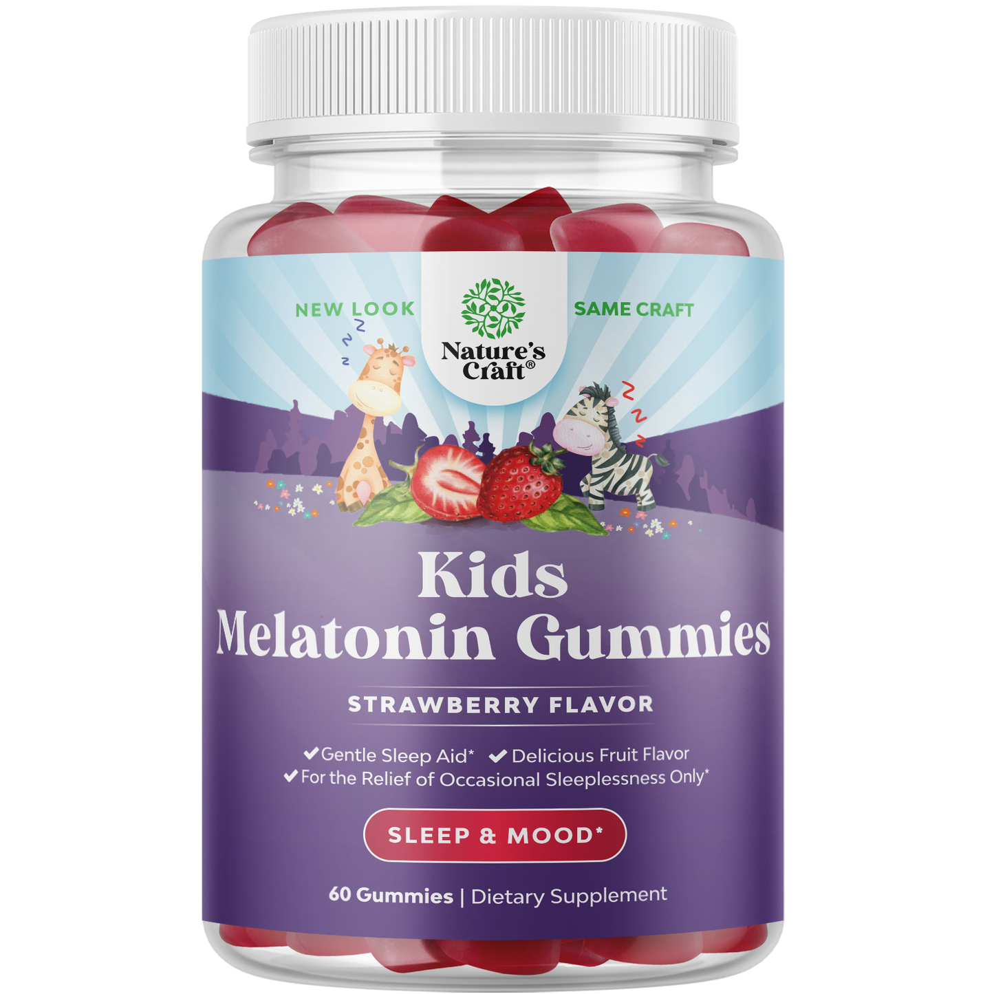 Melatonin for Kids - 60 Gummies - Nature's Craft