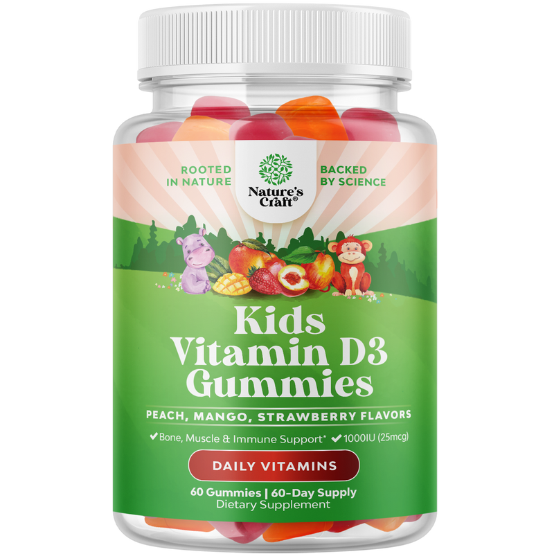Kids Vitamin D3 Gummies 1000 IU per serving