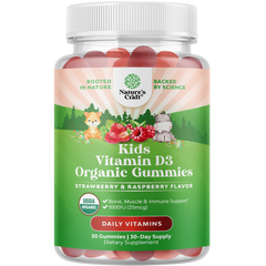 Kids Vitamin D3 Organic Gummies 1000IU per serving