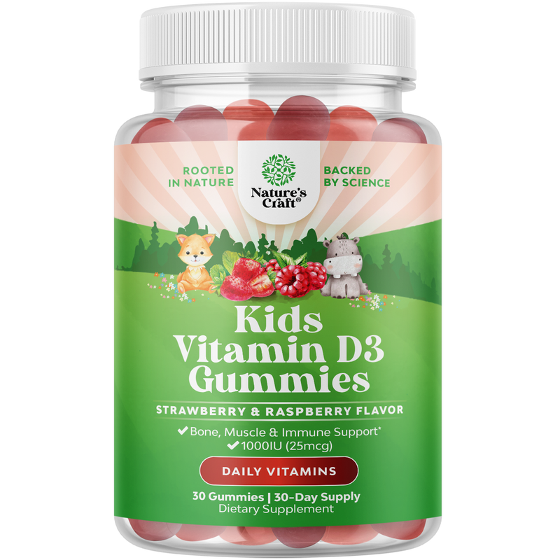 Kids Vitamin D3 Gummies 1000IU per serving