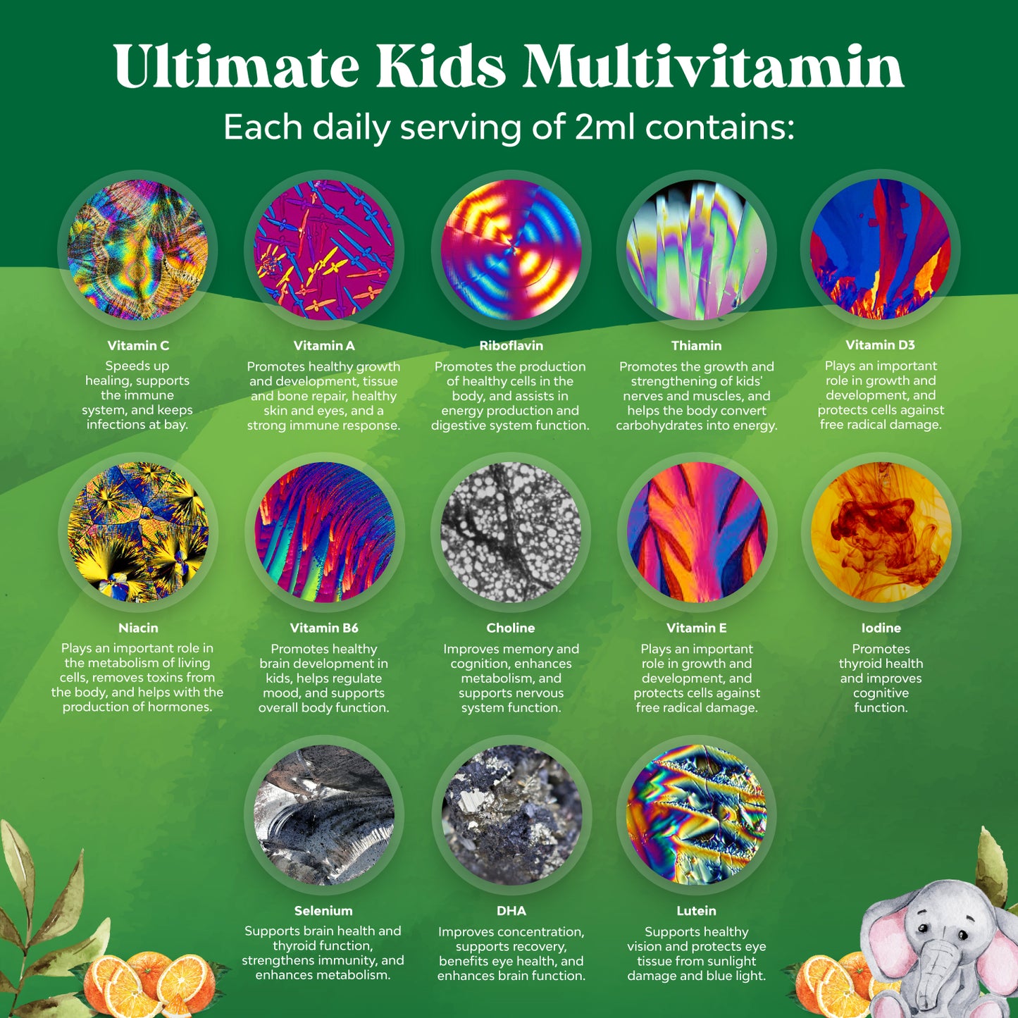 Multivitamin Drops for Kids - Liquid 2oz - Nature's Craft