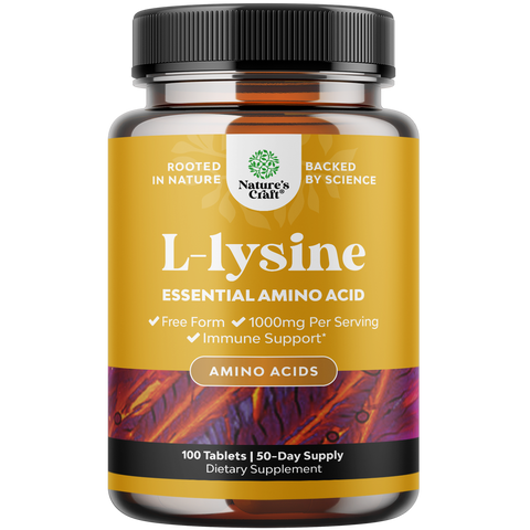 L-Lysine 1000mg per serving