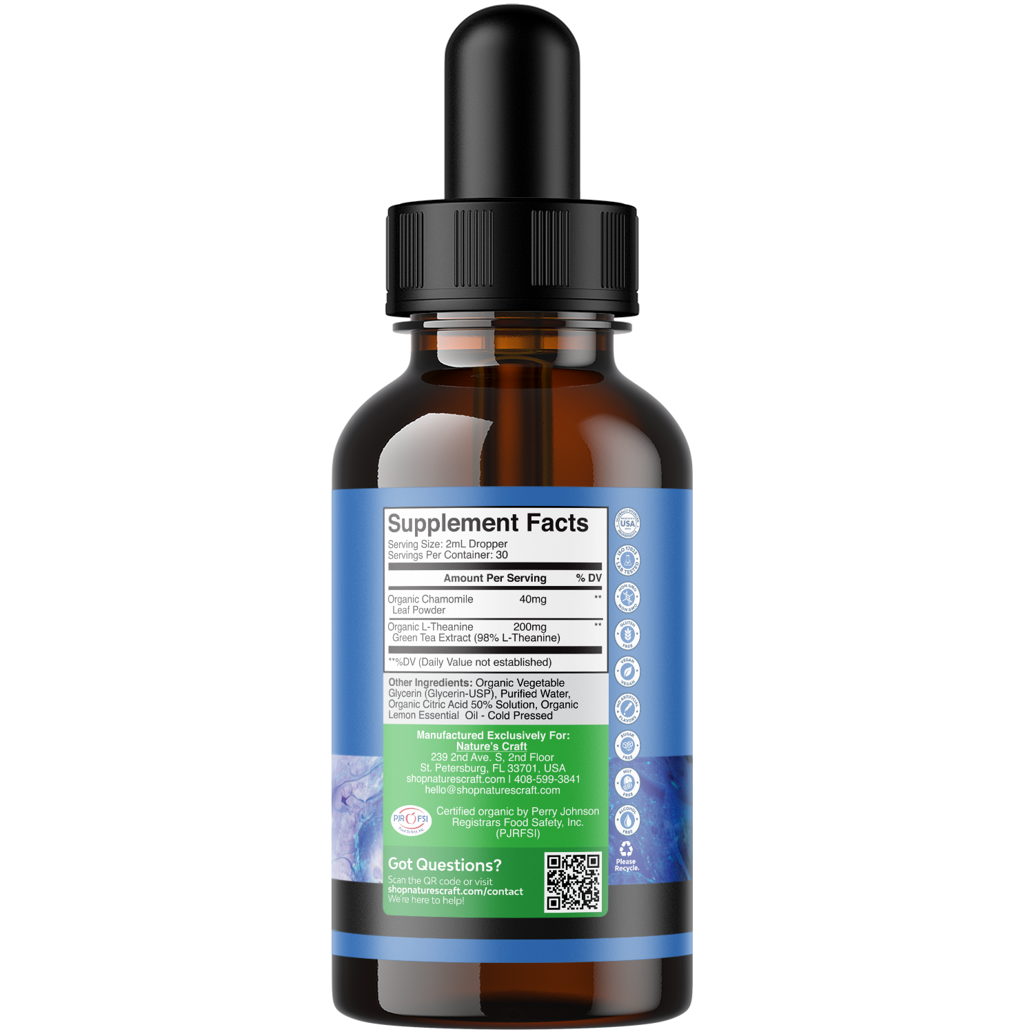 Organic L-Theanine 200mg per serving