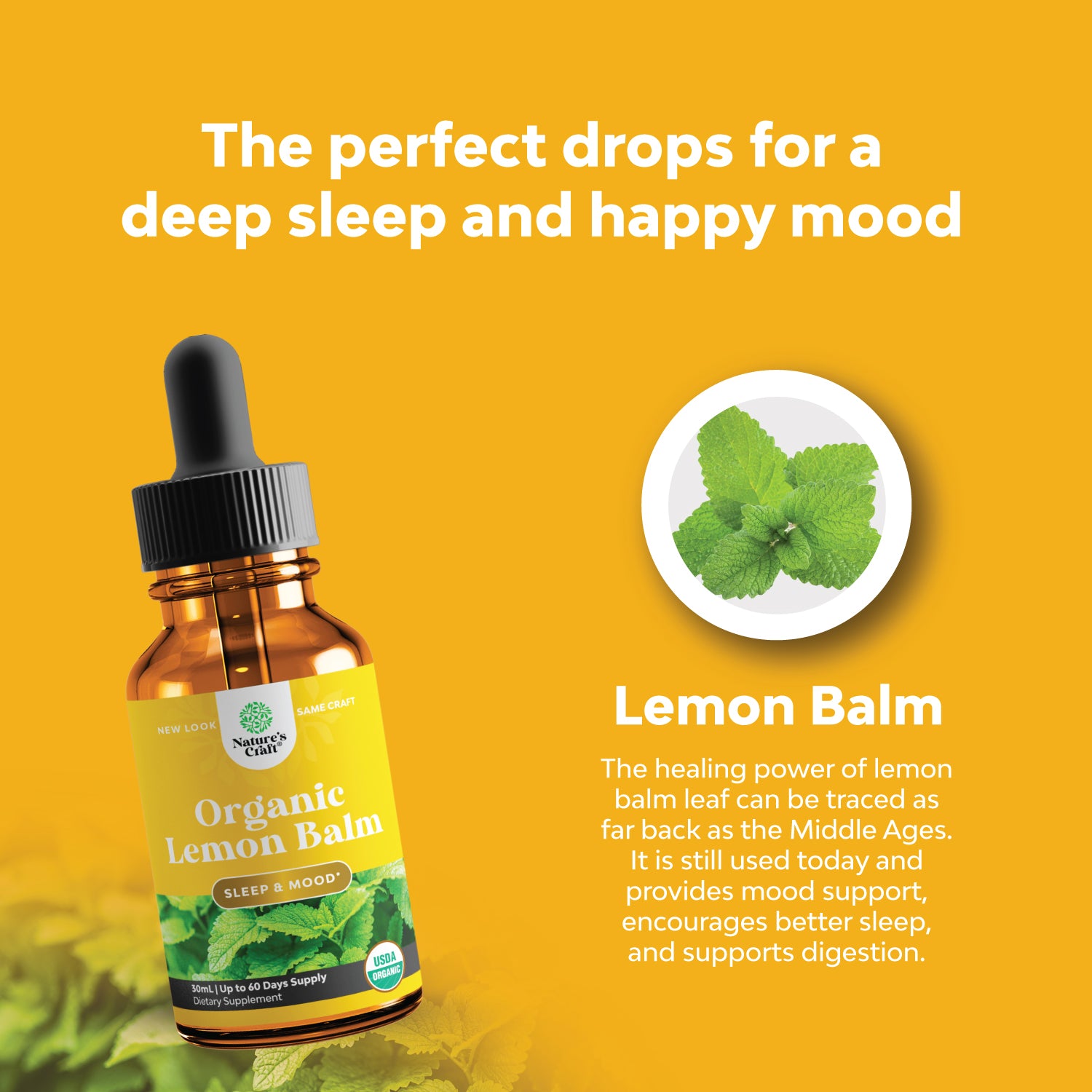 Organic Lemon Balm - 100% Organic