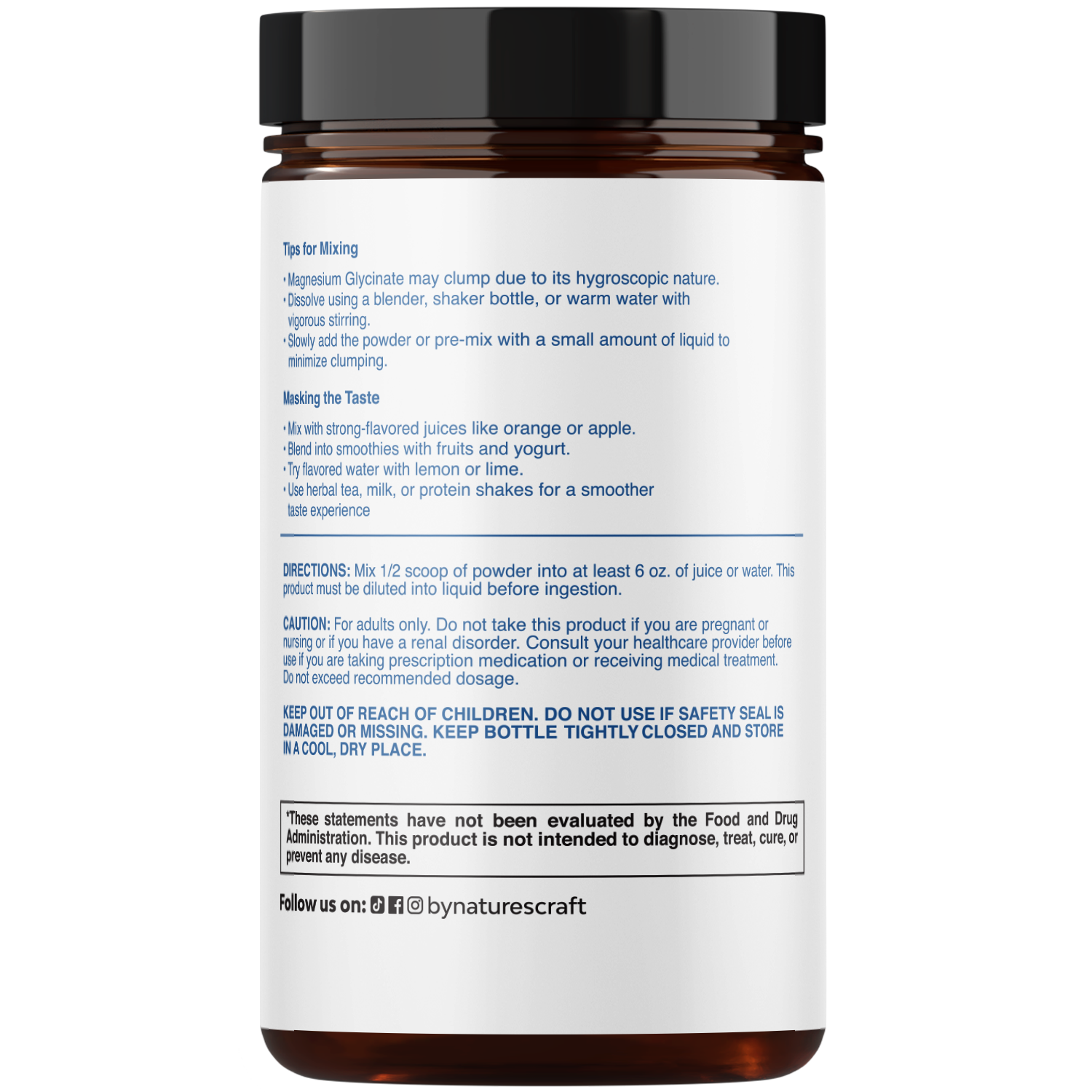 "COMING SOON" Nature's Craft Basics - Magnesium Glycinate Powder