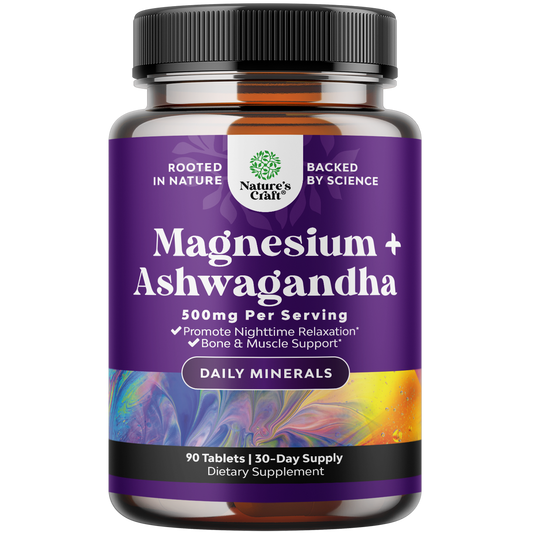 Magnesium + Ashwagandha - 90 Tablets