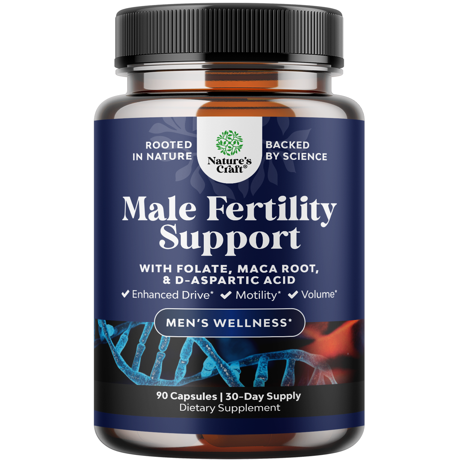 Fertility Booster for Males - 90 Capsules - Nature's Craft