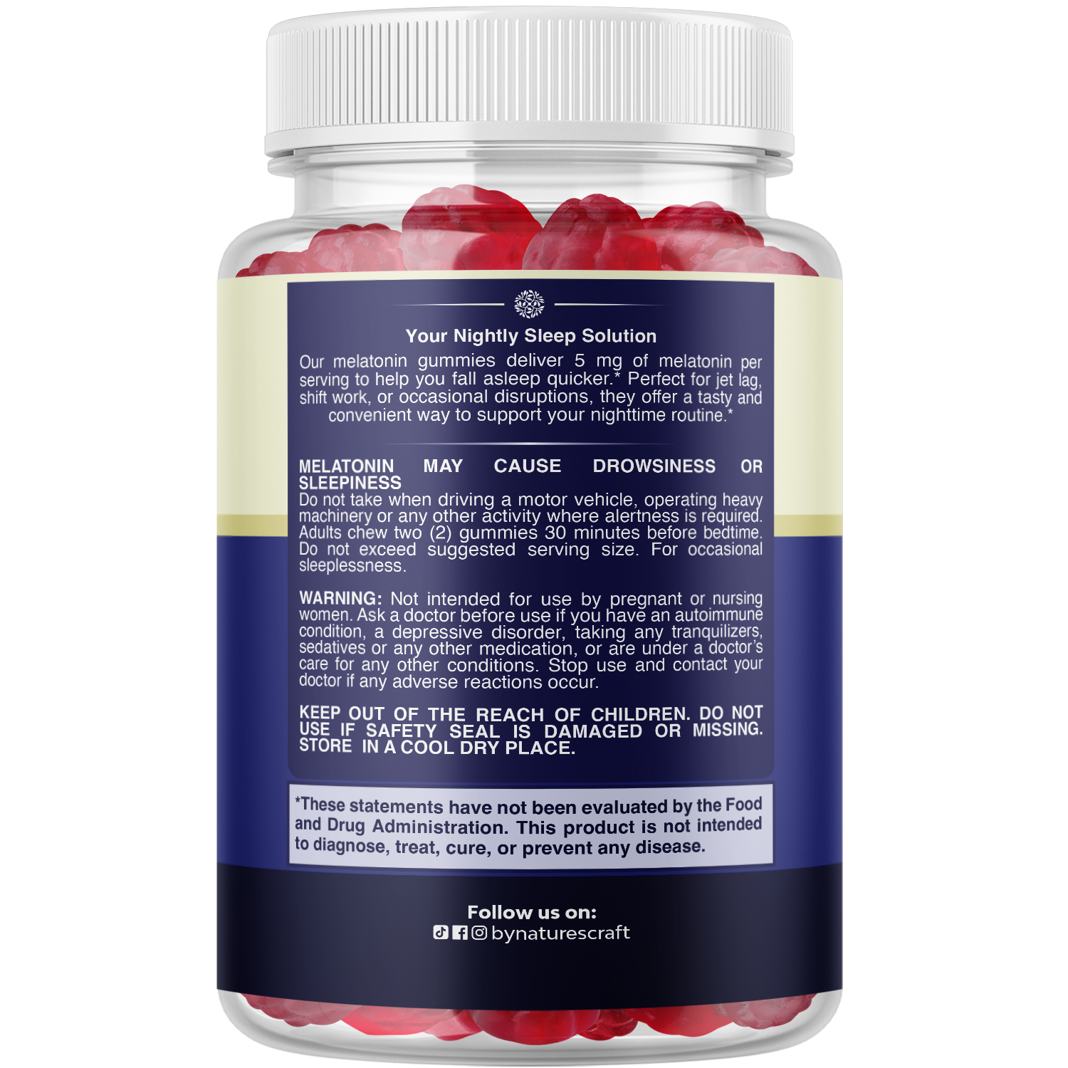 Melatonin Gummies 5mg per serving