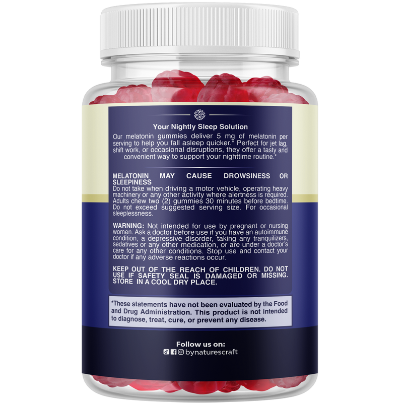Melatonin Gummies 5mg per serving