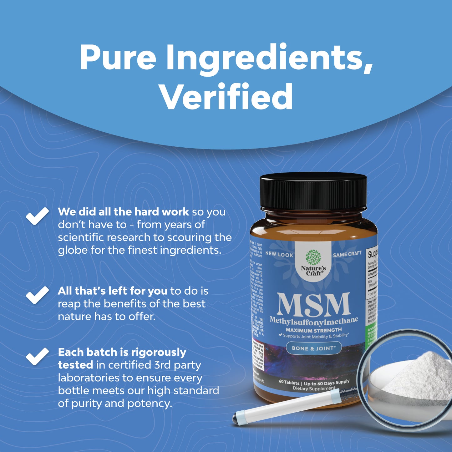 MSM - 60 Capsules - Nature's Craft