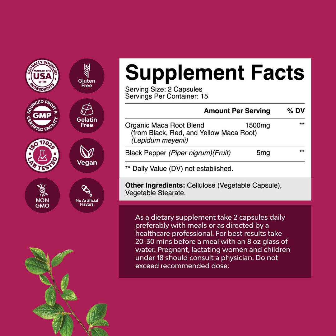 Women's MACA Root Complex 1500mg per serving – Nature's Craft