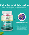 Extra Strength Magnesium for Adults - 90 Gummies - Nature's Craft