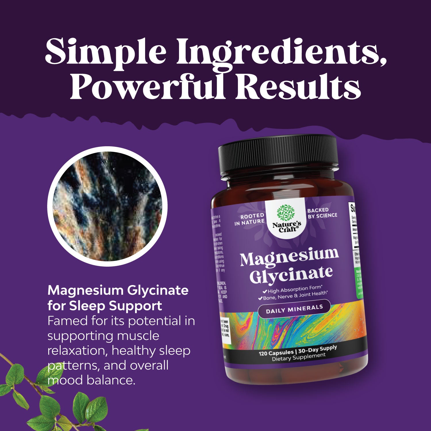 Magnesium Glycinate 500mg per serving