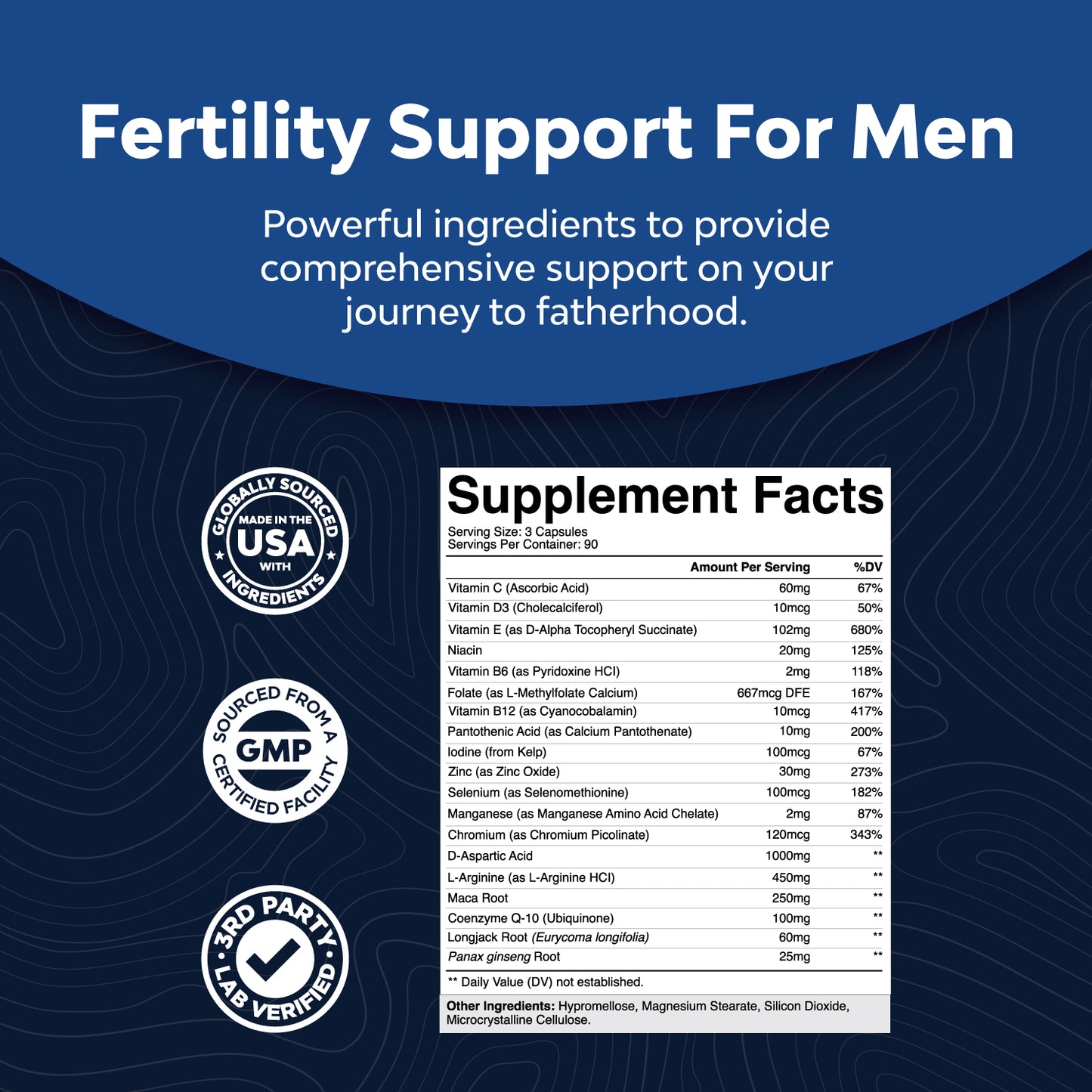 Male Fertility Support - 270 Capsules
