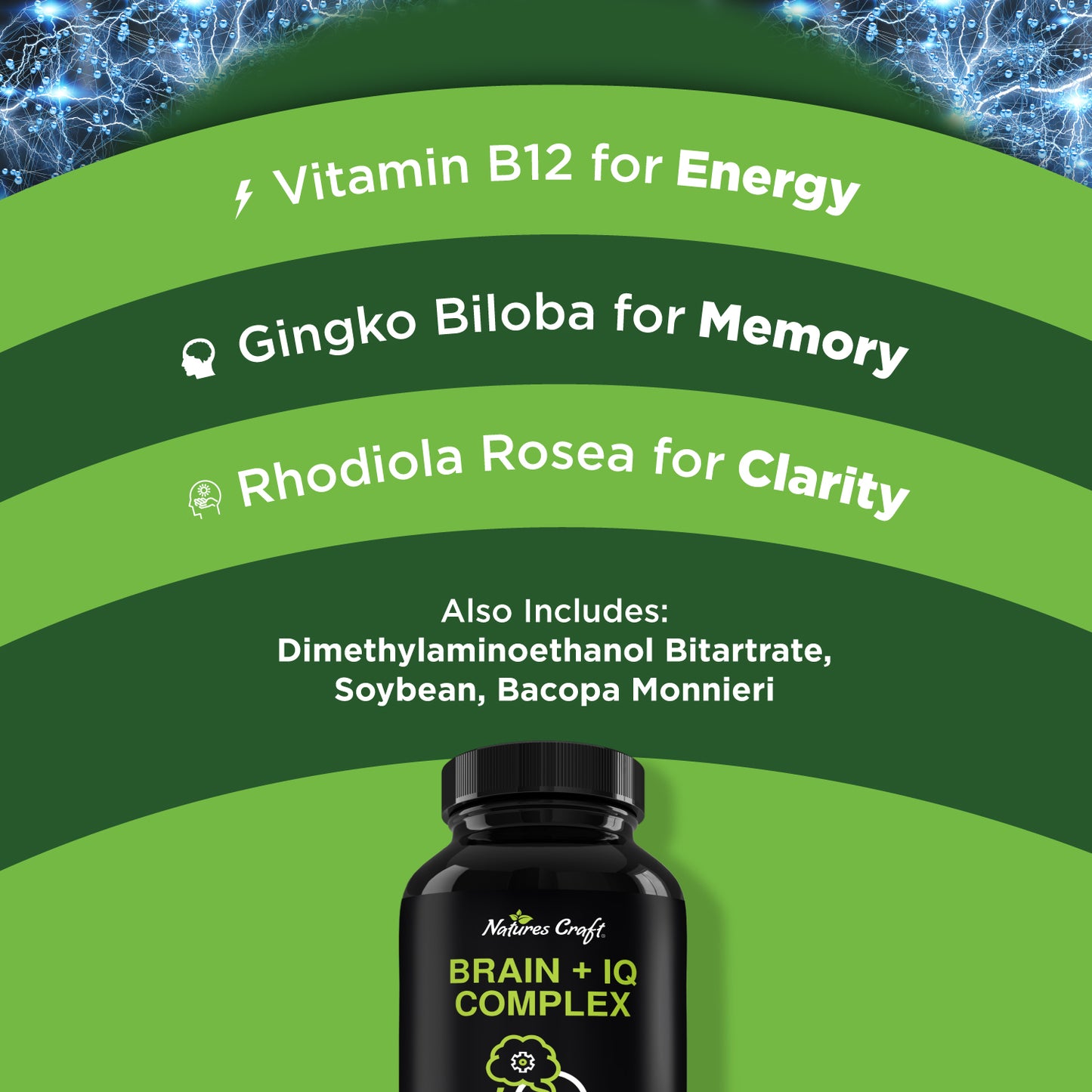 Brain + IQ Complex - 30 Capsules - Nature's Craft