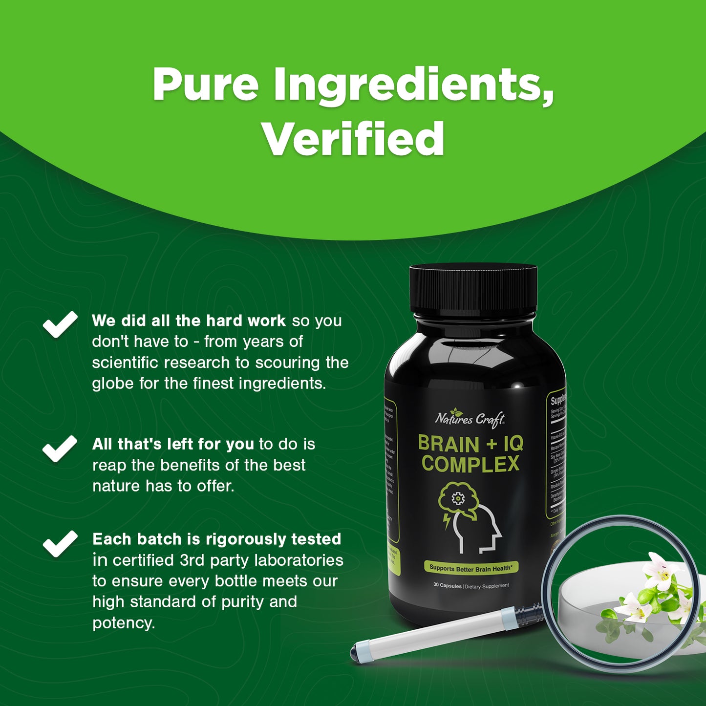 Brain + IQ Complex - 30 Capsules - Nature's Craft