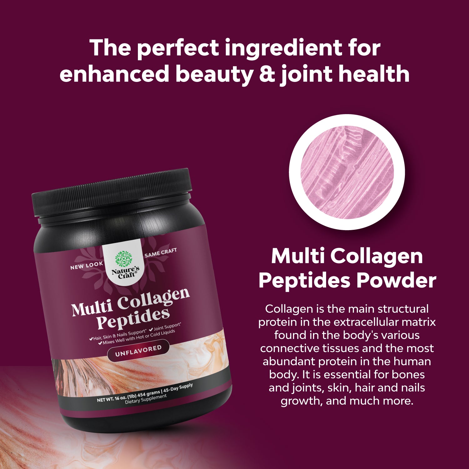 Multi Collagen Peptides - Powder 16oz