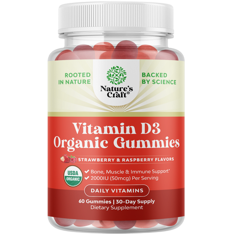 Vitamin D3 Organic  Gummies 2000IU per serving
