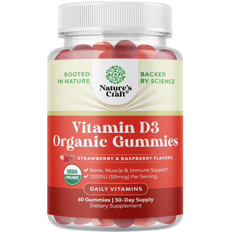 Vitamin D3 Organic Gummies 2000IU per serving