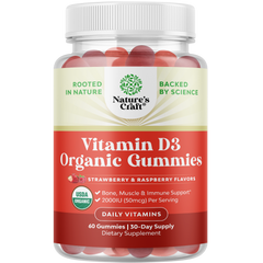 Vitamin D3 Organic Gummies 2000IU per serving