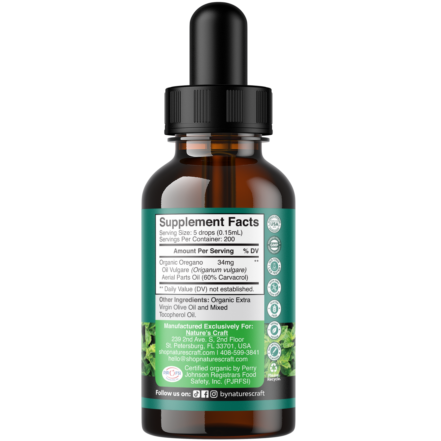 Organic Oil of Oregano Drops