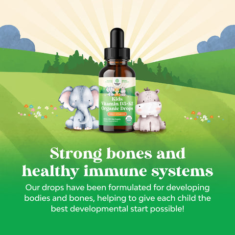 Kids Vitamin D3 + K2 Organic Drops