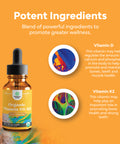 Vitamin D & K2 Drops - Liquid 2oz - Nature's Craft