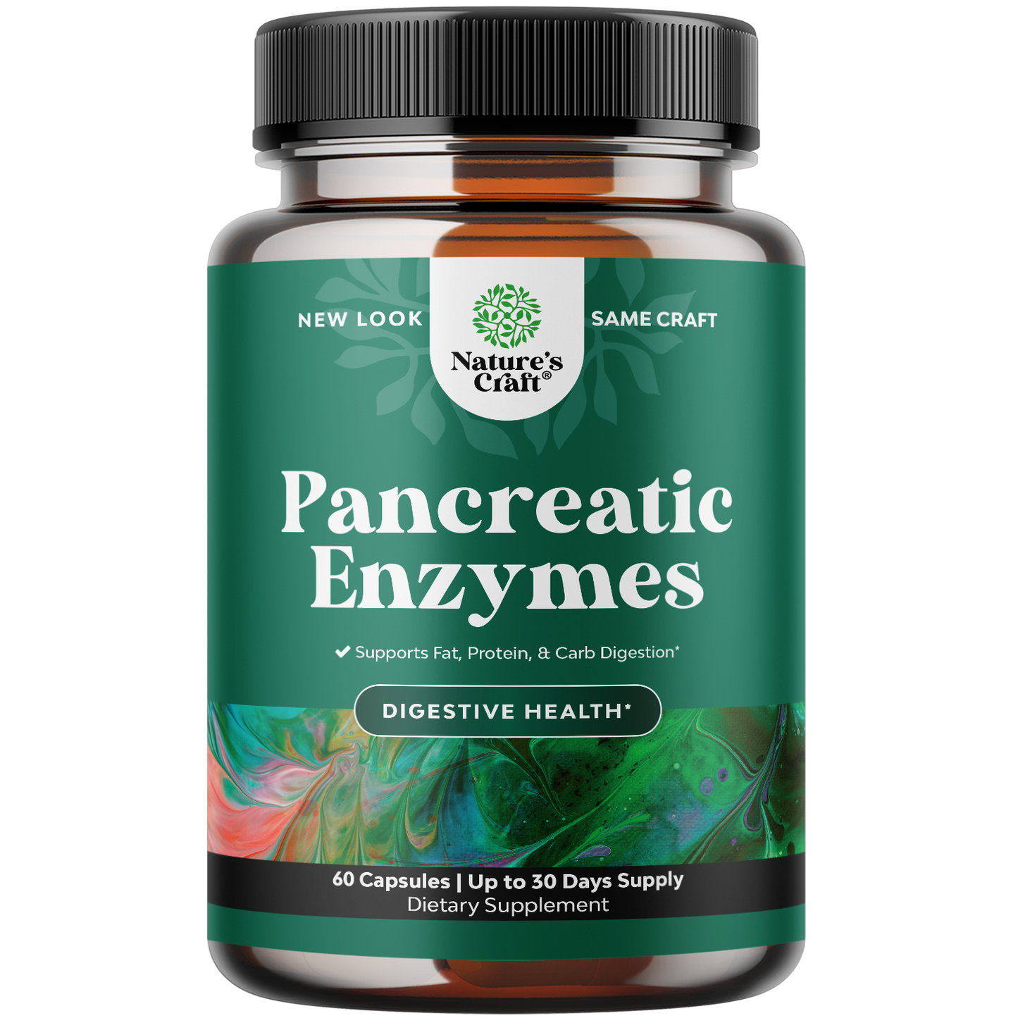 Pancreatic Enzymes - 60 Capsules - Nature's Craft