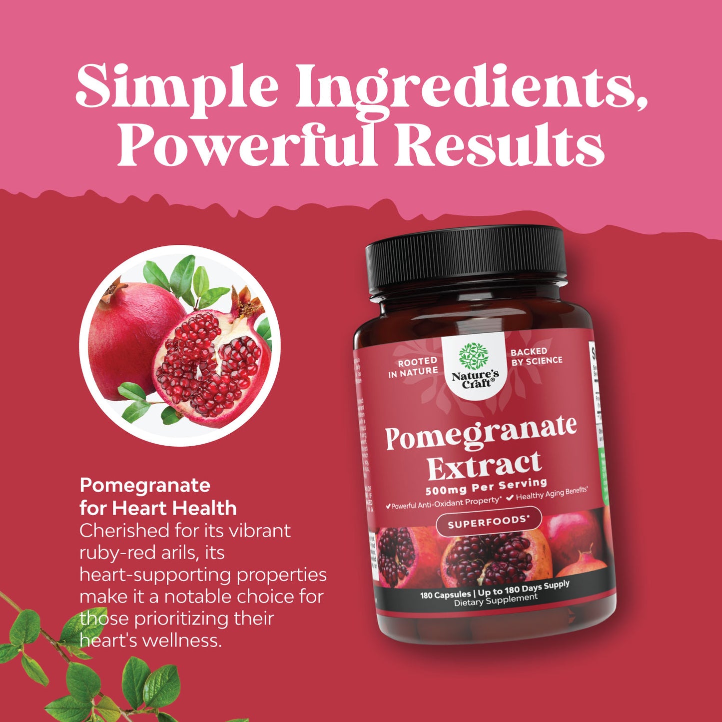 Pomegranate Extract - 180 Capsules