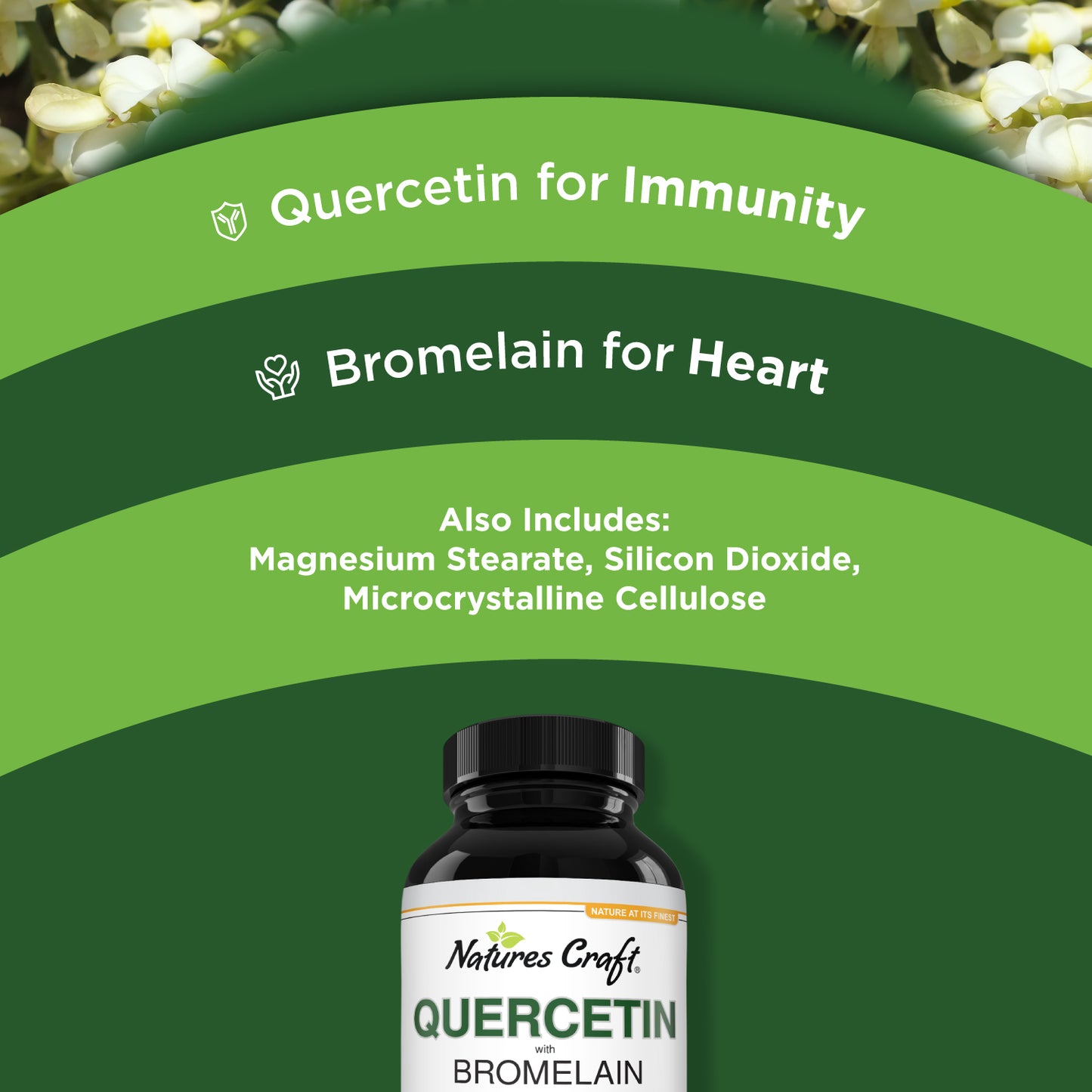 Quercetin with Bromelain - 90 Capsules