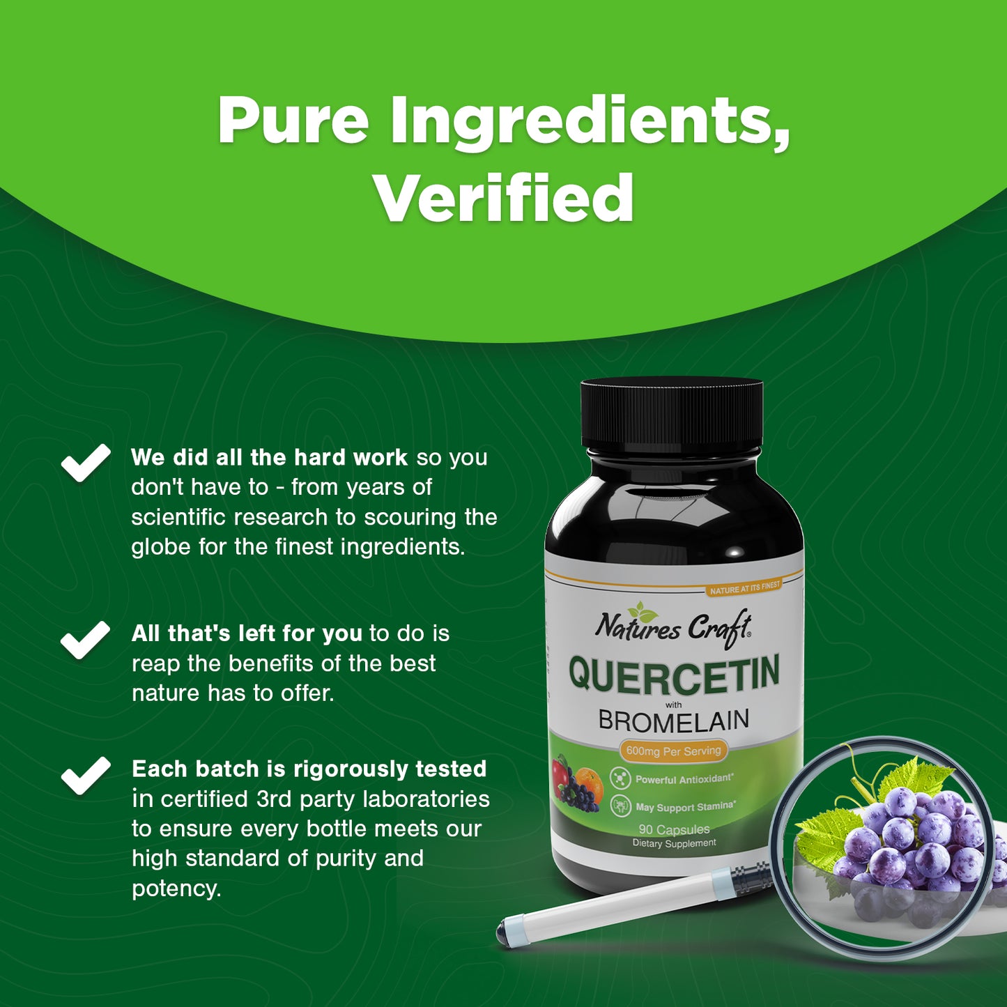 Quercetin with Bromelain - 90 Capsules