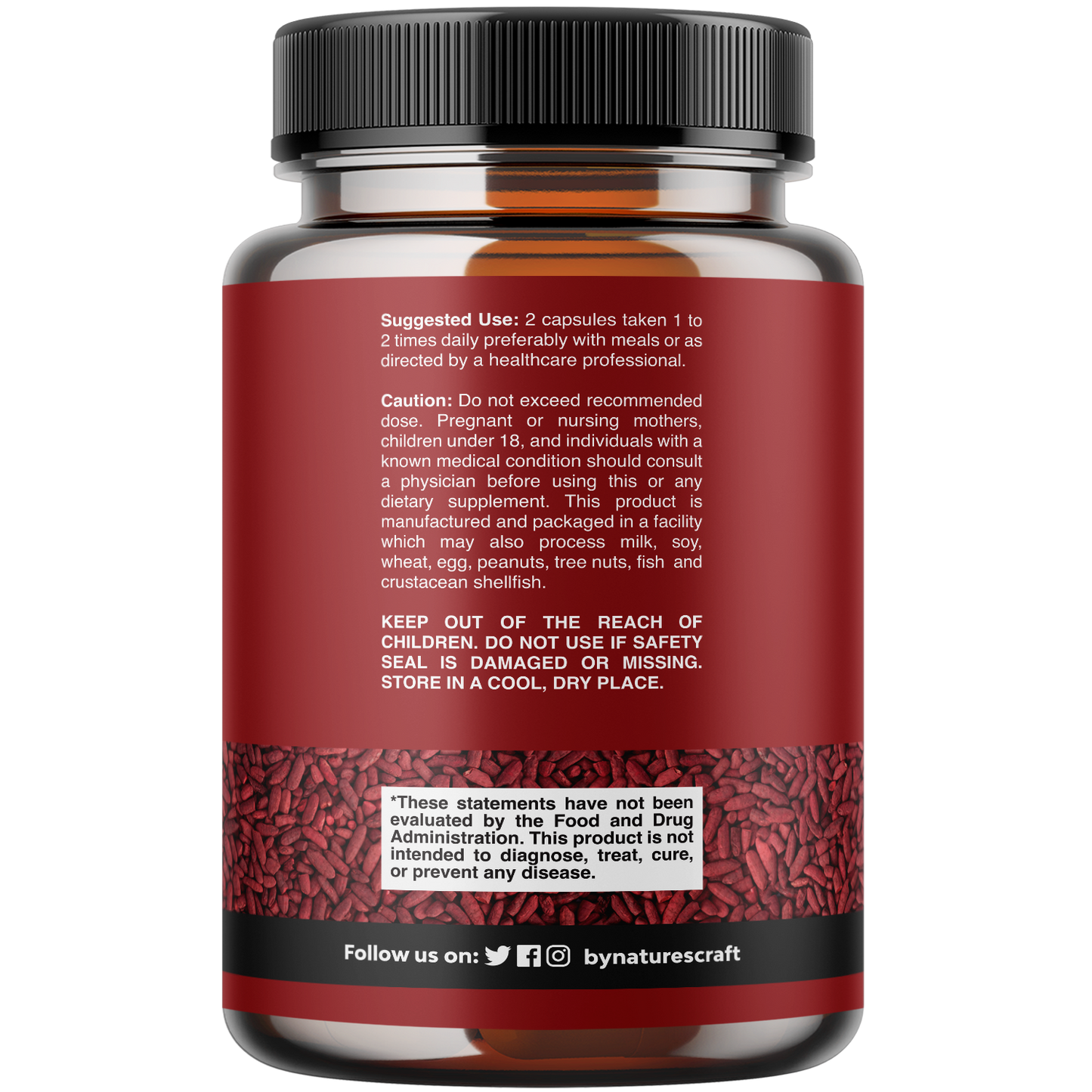 Red Yeast Rice + CoQ10 1200mg per serving - 240 Capsules