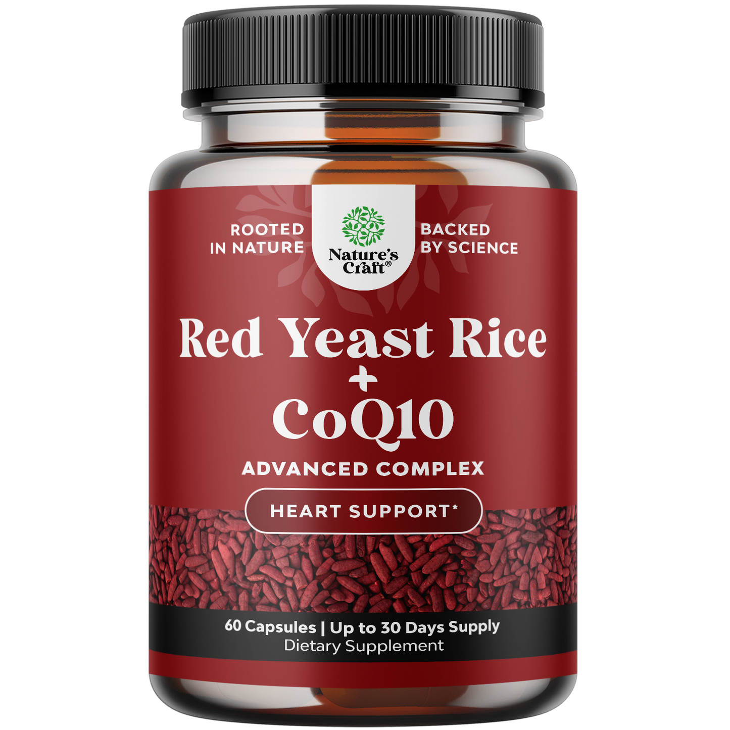 Red Yeast Rice & CoQ10 - 60 Capsules - Nature's Craft