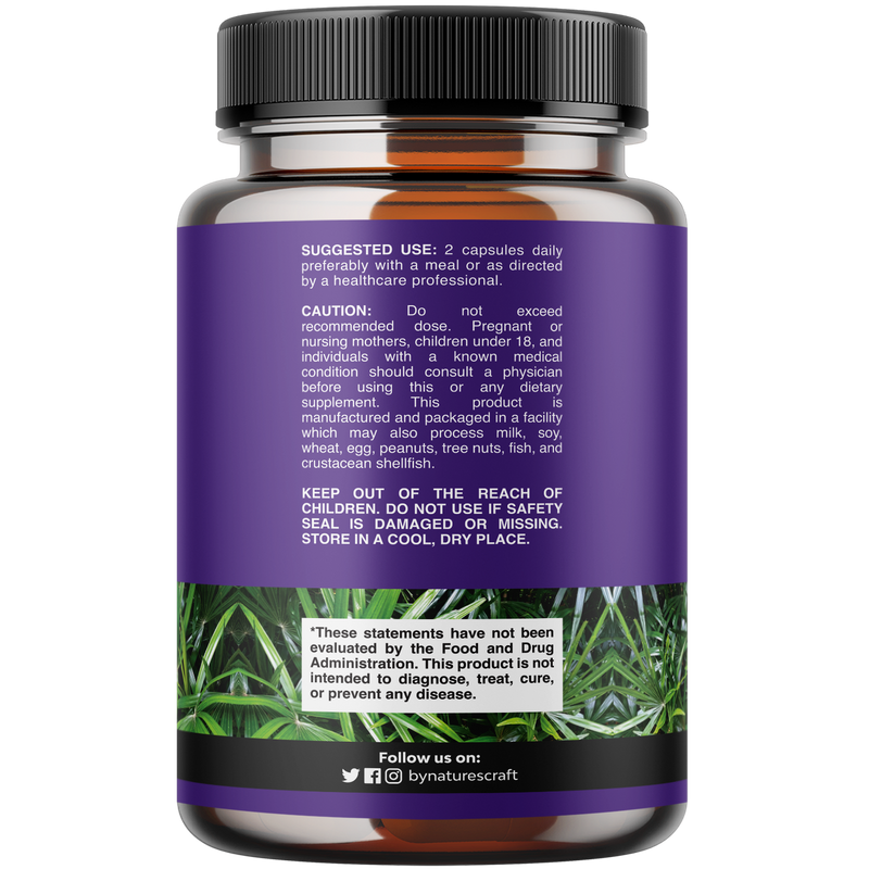Saw Palmetto PM - 100 Capsules - Nature's Craft