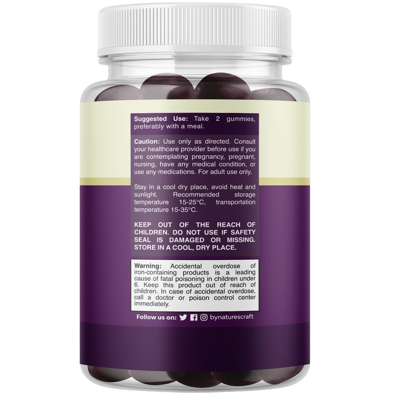 Super Iron Gummy 45mg per serving