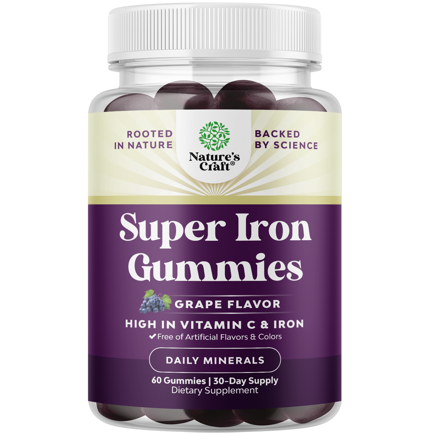 Super Iron Gummy 45mg per serving