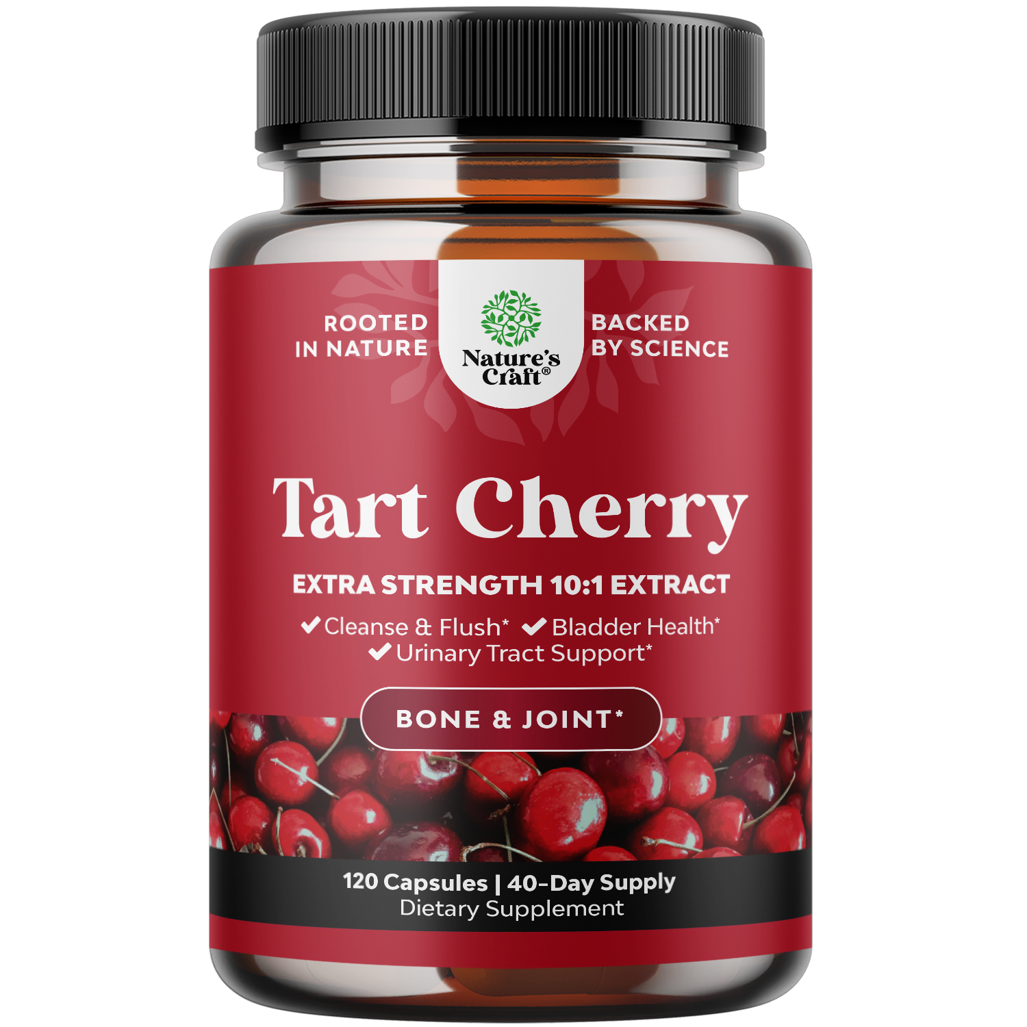 Tart Cherry Extract - 120 Capsules - Nature's Craft