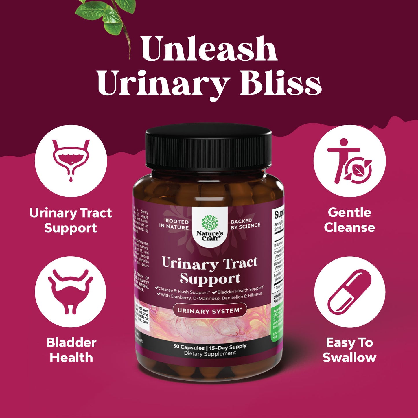 Urinary Tract Support - 30 Capsules