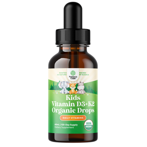 Kids Vitamin D3 + K2 Organic Drops