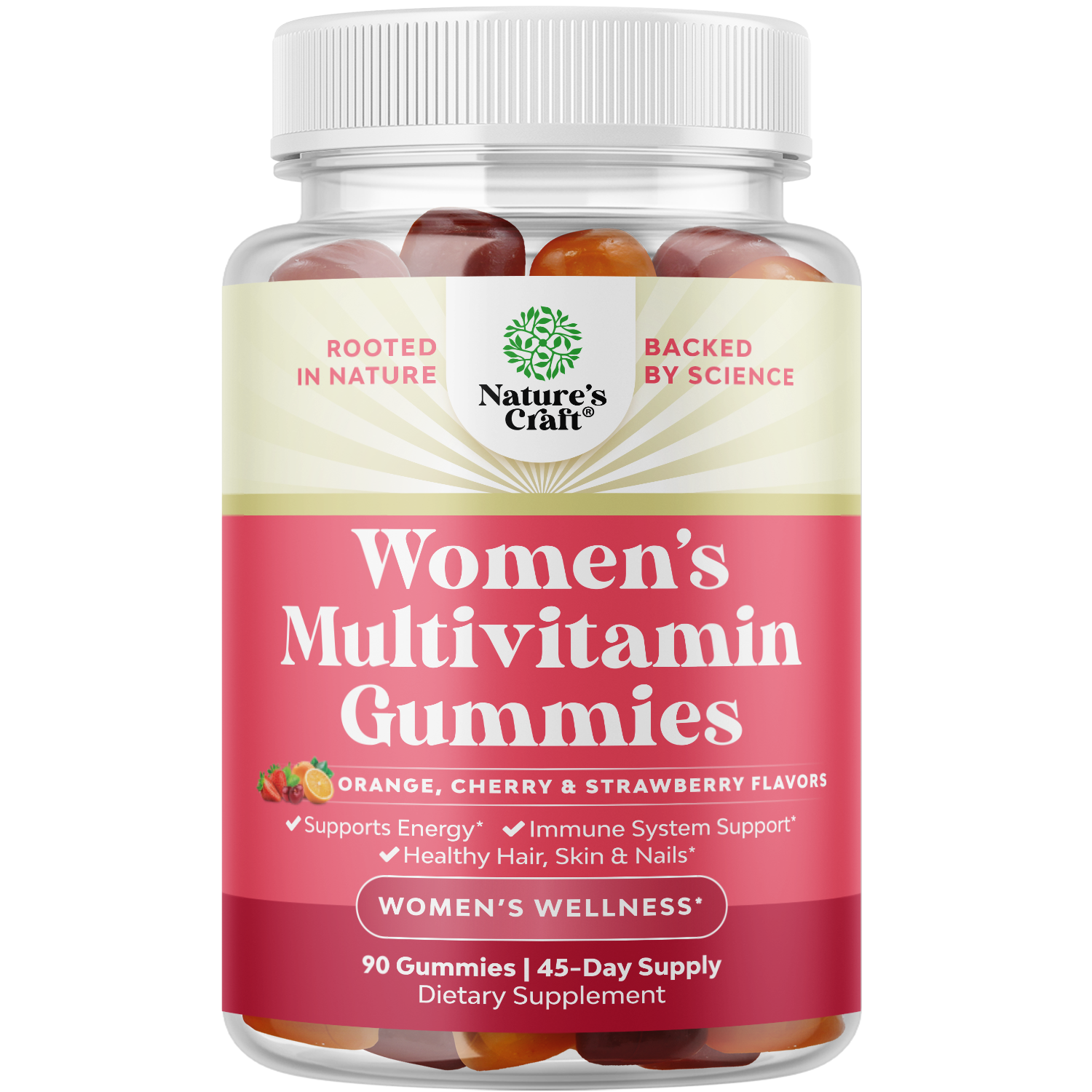 Delicious Natural Multivitamin for Women Gummies - 90ct