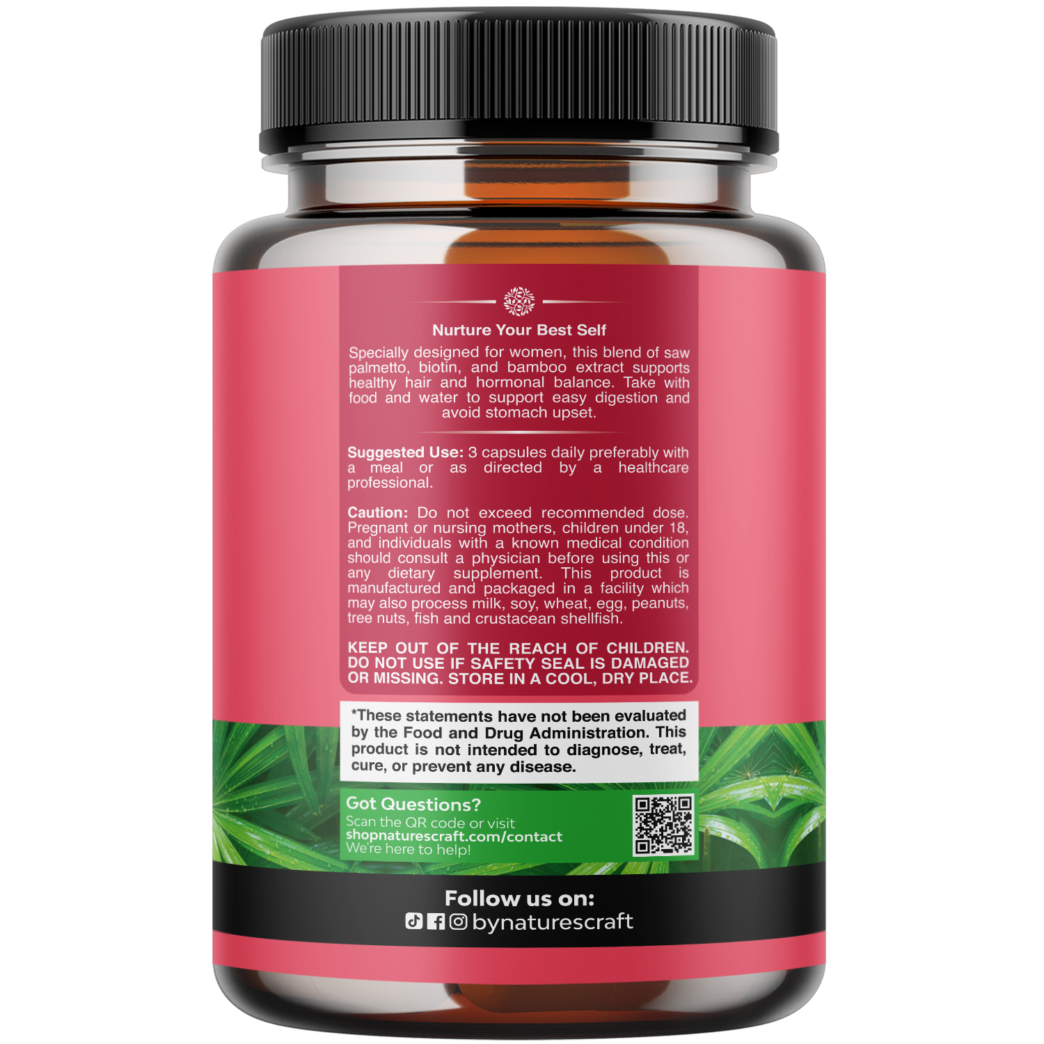 Women's Saw Palmetto 500mg per serving