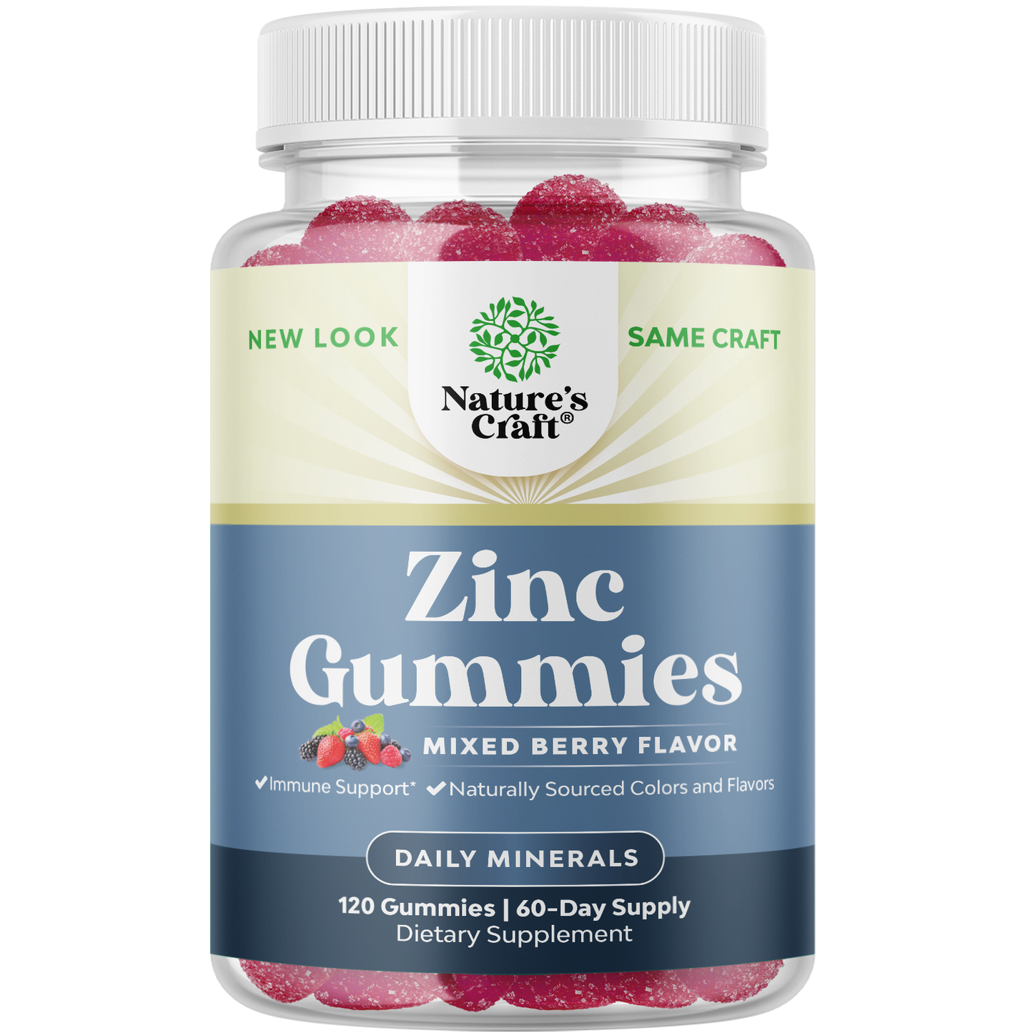 Zinc for Adults - 120 Gummies - Nature's Craft