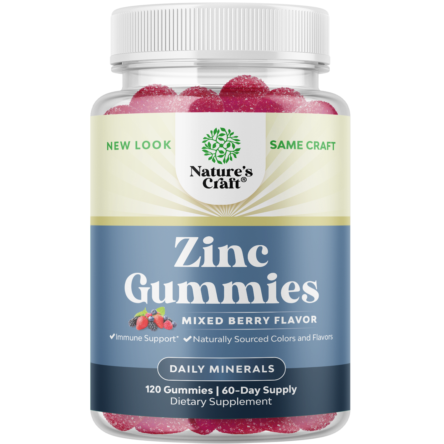 Zinc for Adults - 120 Gummies - Nature's Craft
