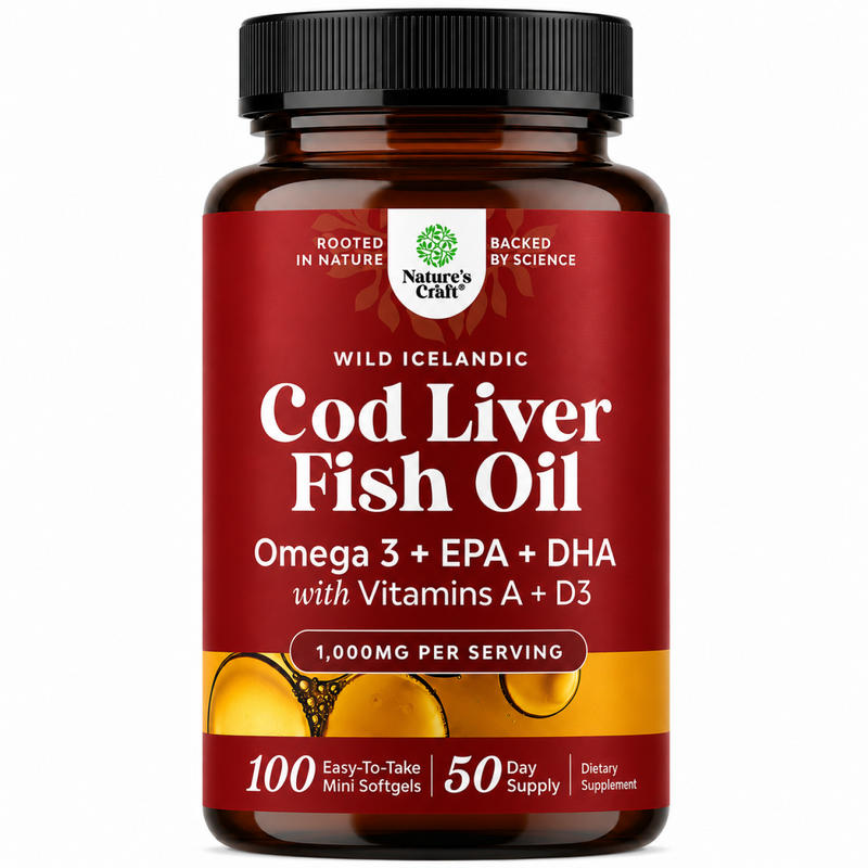 Cod Liver Oil 1000mg per serving